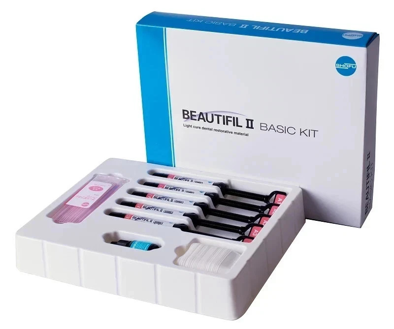Shofu Beautifil BasicComposite kit 5x4gm and Bond 6ml Kit Nano universal Dental