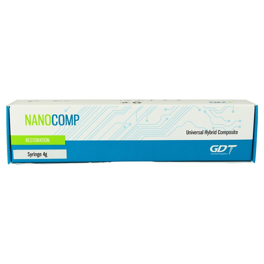 NanoComp Universal Micro Hybrid Gel Dental Composite Restoration Syringe 4g