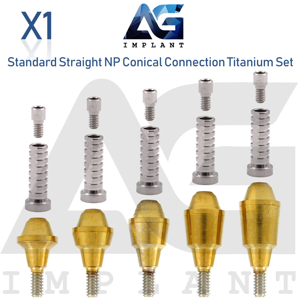 Standard Multi Unit Abutment Conical Connection NP Titanium Set Dental