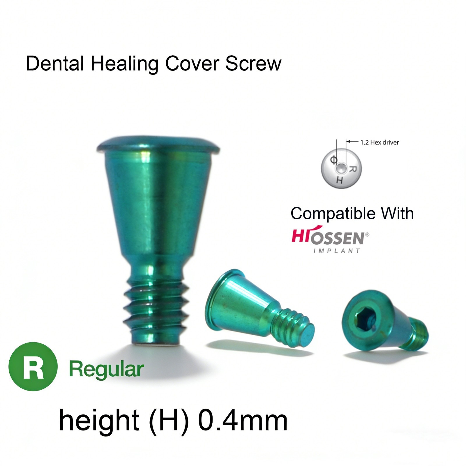 Dental healing abutment gingival former Mini/Regular Platform for Hiossen OSS TS