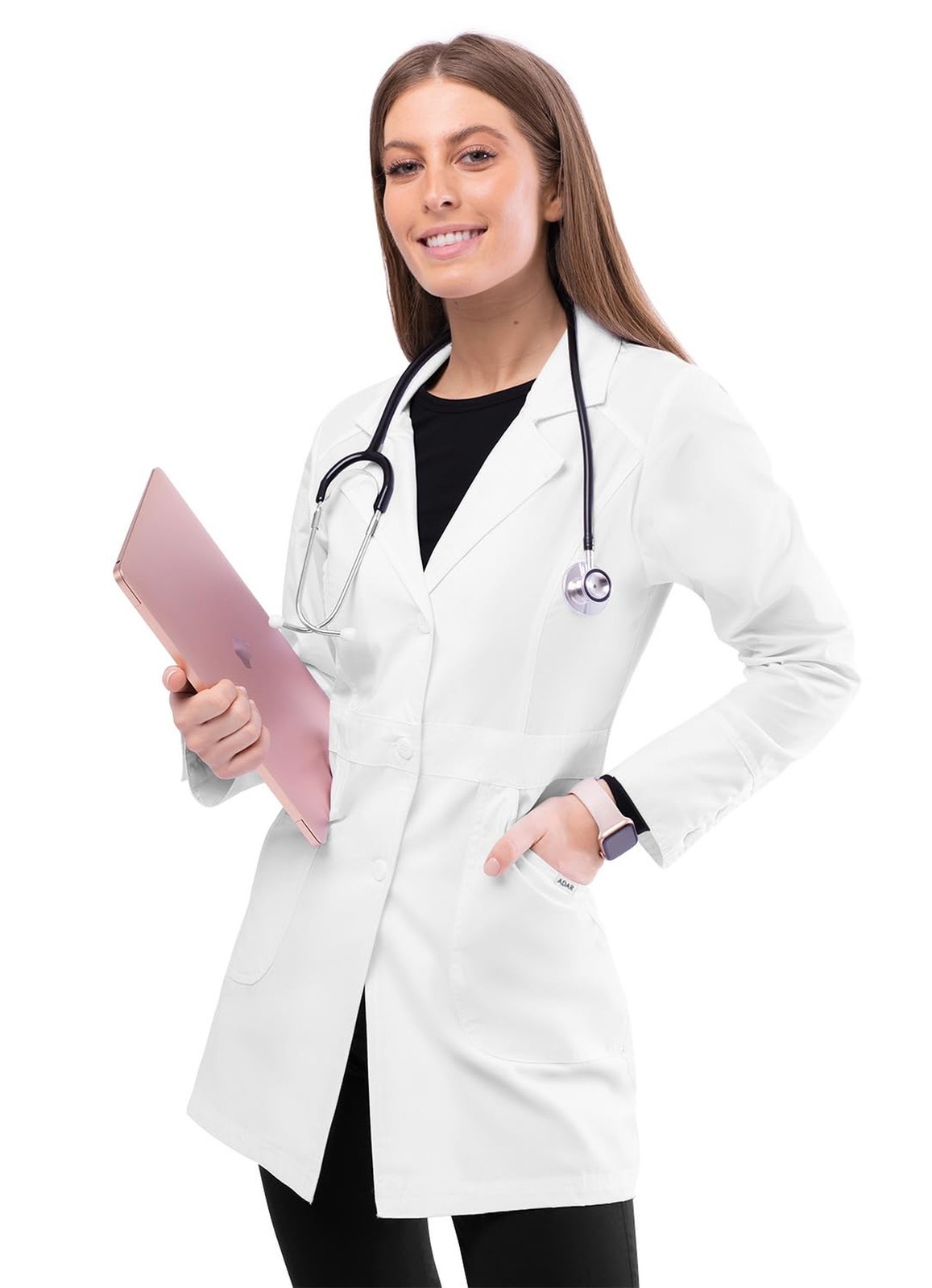 Adar Universal Lab Coats for Women – Perfection 32″ Lab Coat Large White