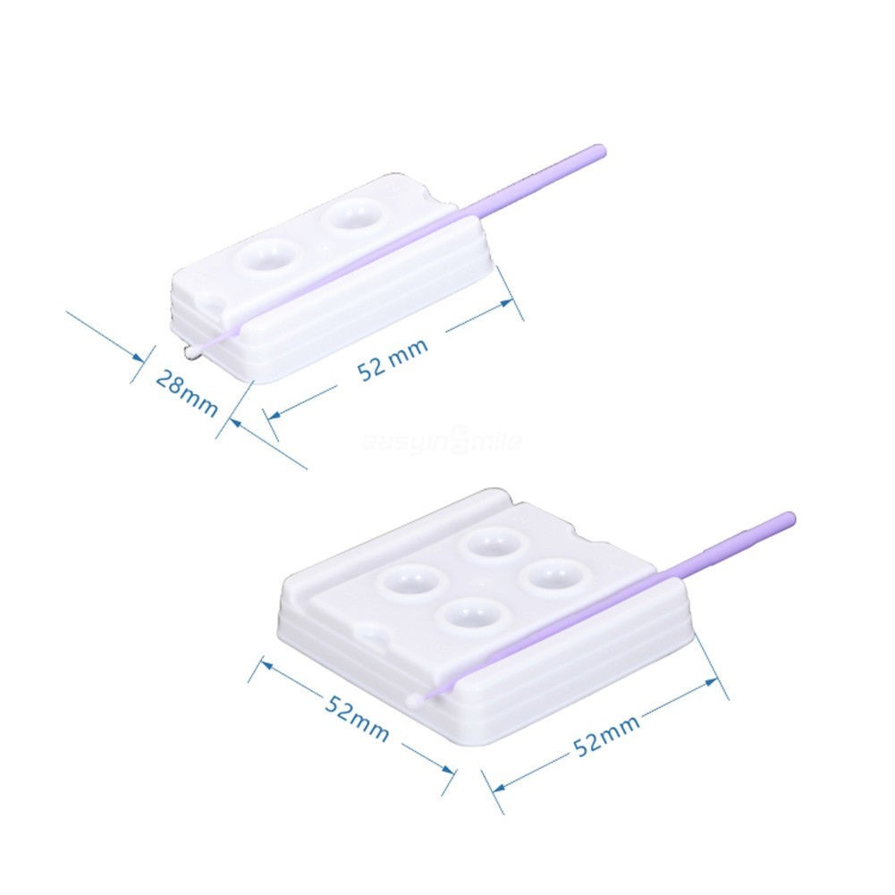 200 Pcs Dental Disposable Mixing Wells 2/4 Bonding Composites Adhesive Well