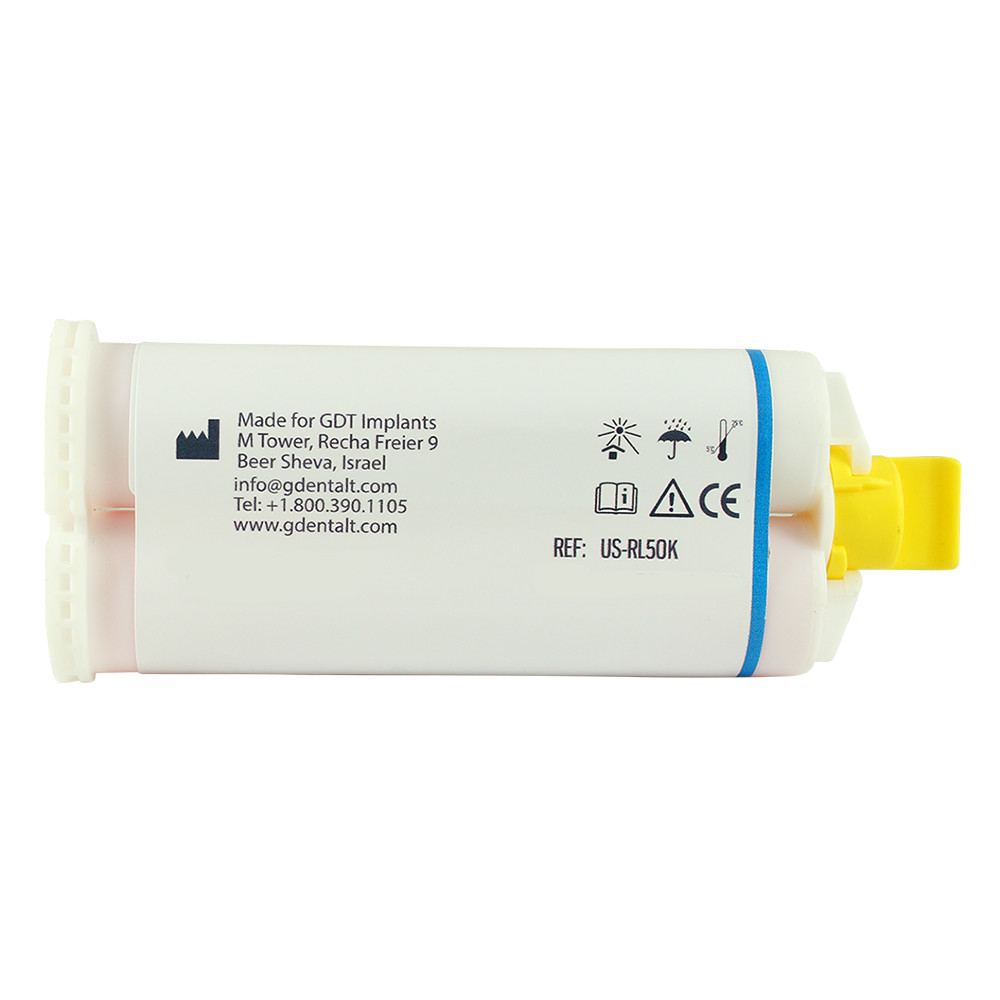 Dental Flexsoft Reline Soft Relining Material Denture Reline Vinyl Automix 50ml