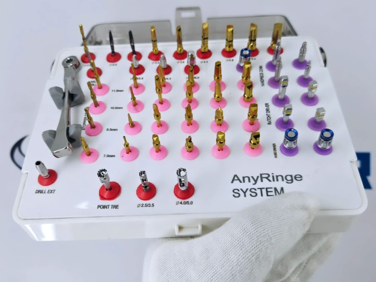 AnyRidge Dental Implant Surgical Kit Implantology Instrument Set