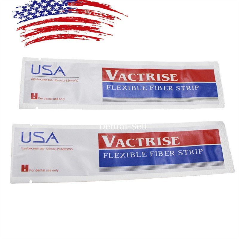 7Pcs Dental Flexible Fiber Strip Ribbond Ribbon Glass Fiber Splint 125*3.5mm USA