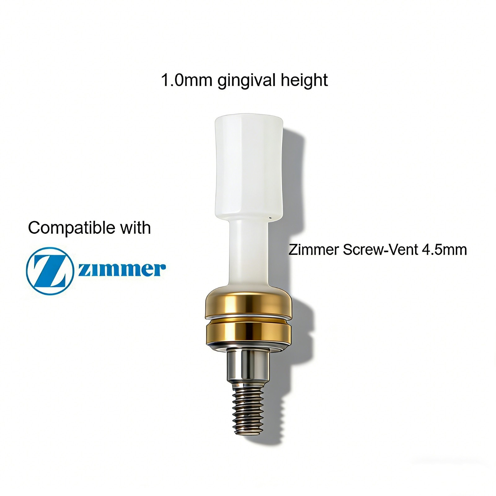 US Locator Removable Abutment Fits Zimmer Screw-Vent 4.5mm Implant Retention Cap