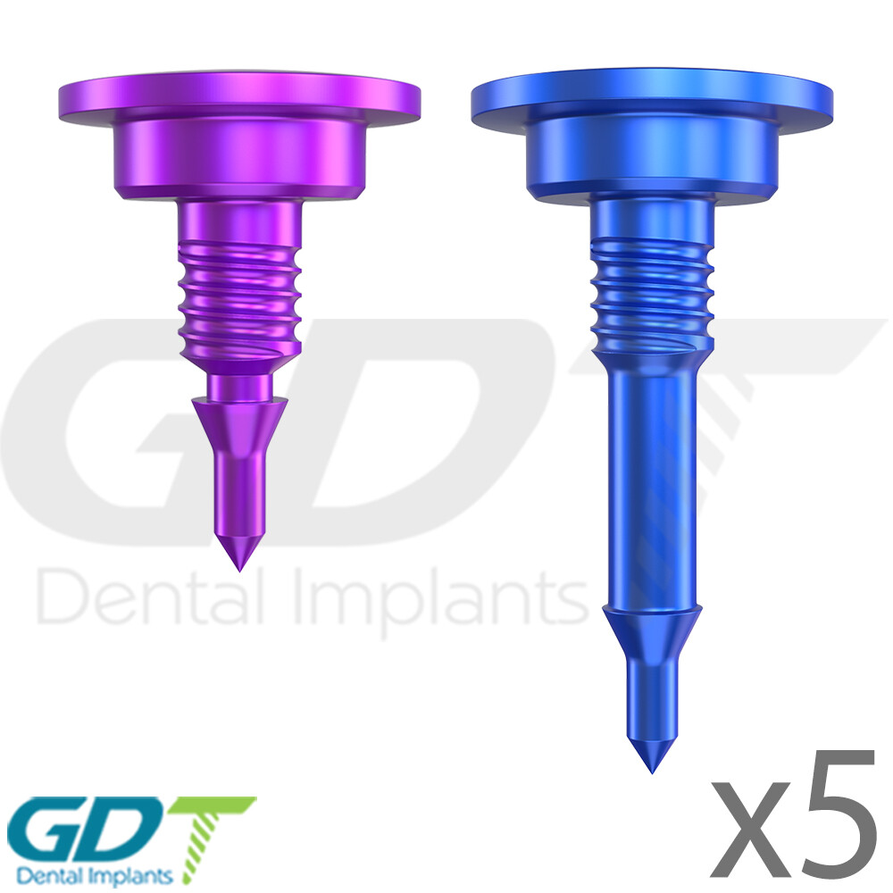 5 GBR System Bon Tac Screw 3.5mm , Or 5.0mm Membrane Fixation Dental Im plant