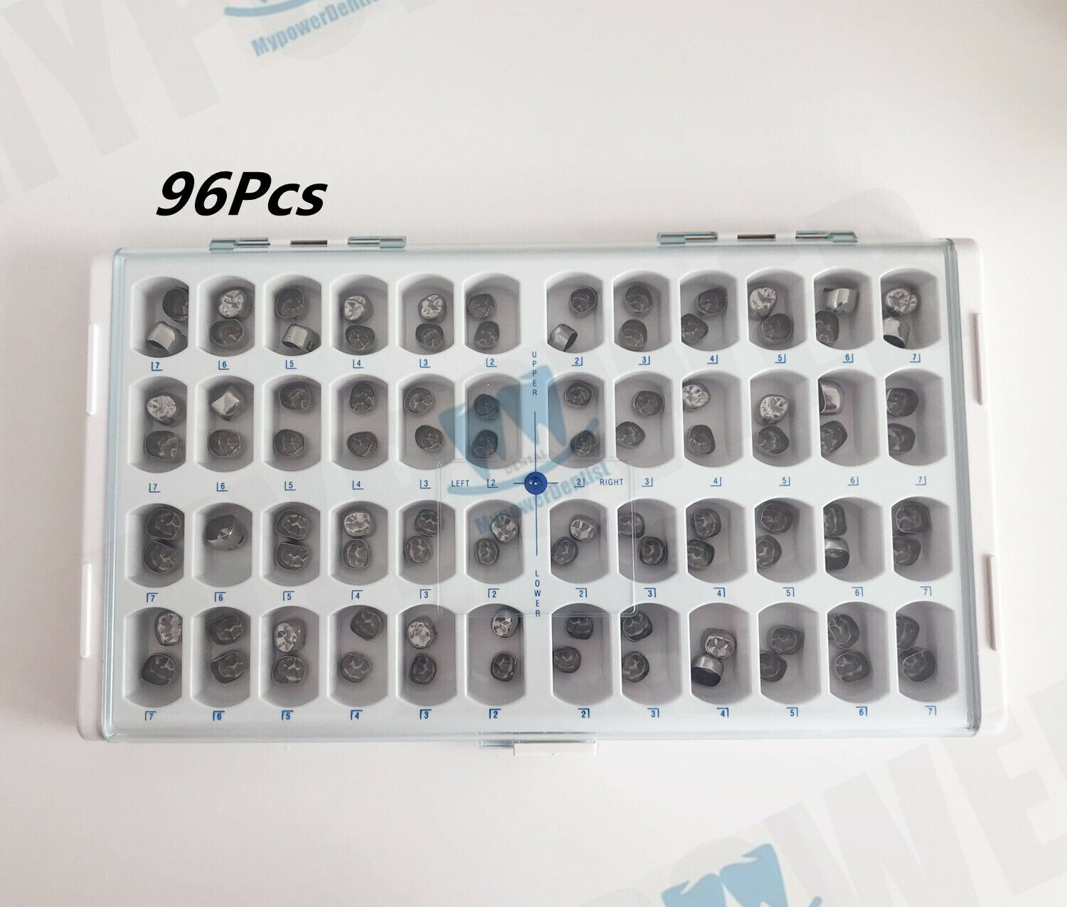Dental Stainless Steel Permanent Molar Crown-Adult CROWN KIT OF 48/96/144/192Pcs