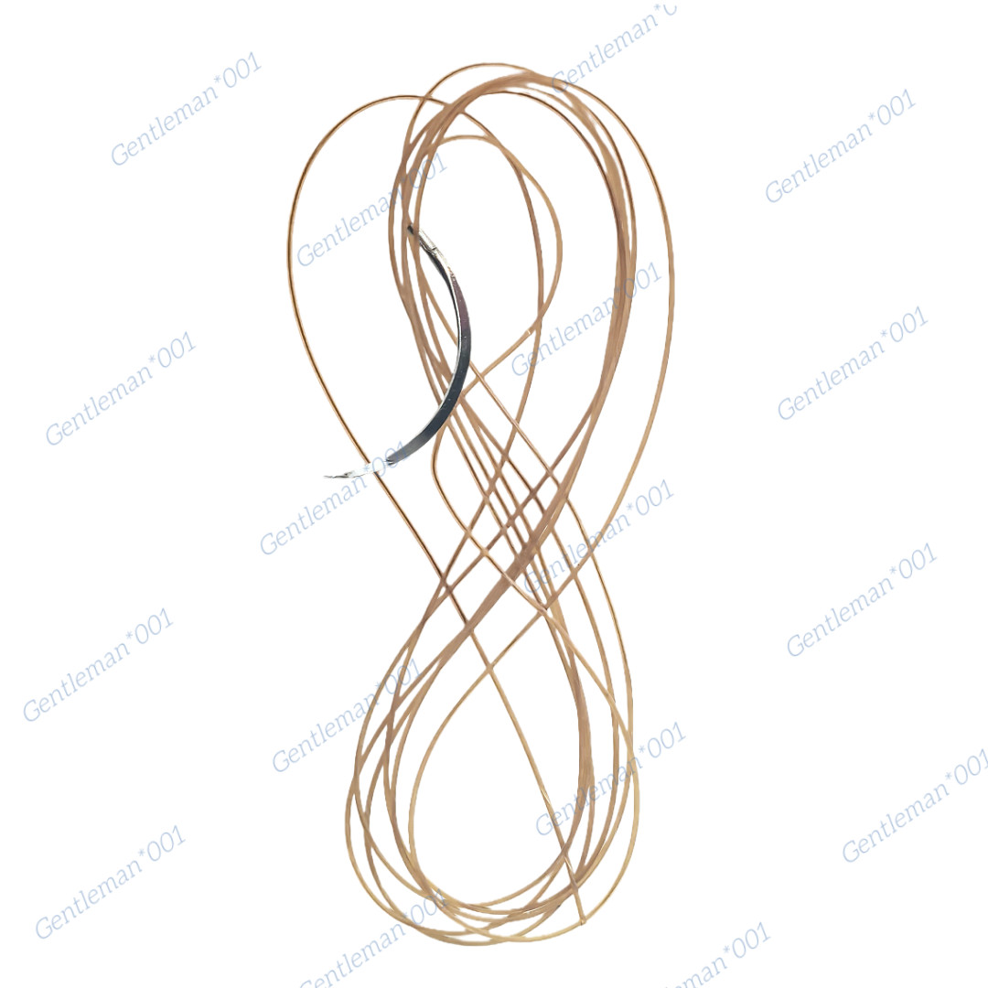 Absorbable Dental Oral Surgical Sutures CHROMIC GUT 3/0 Natural Needled 3/8