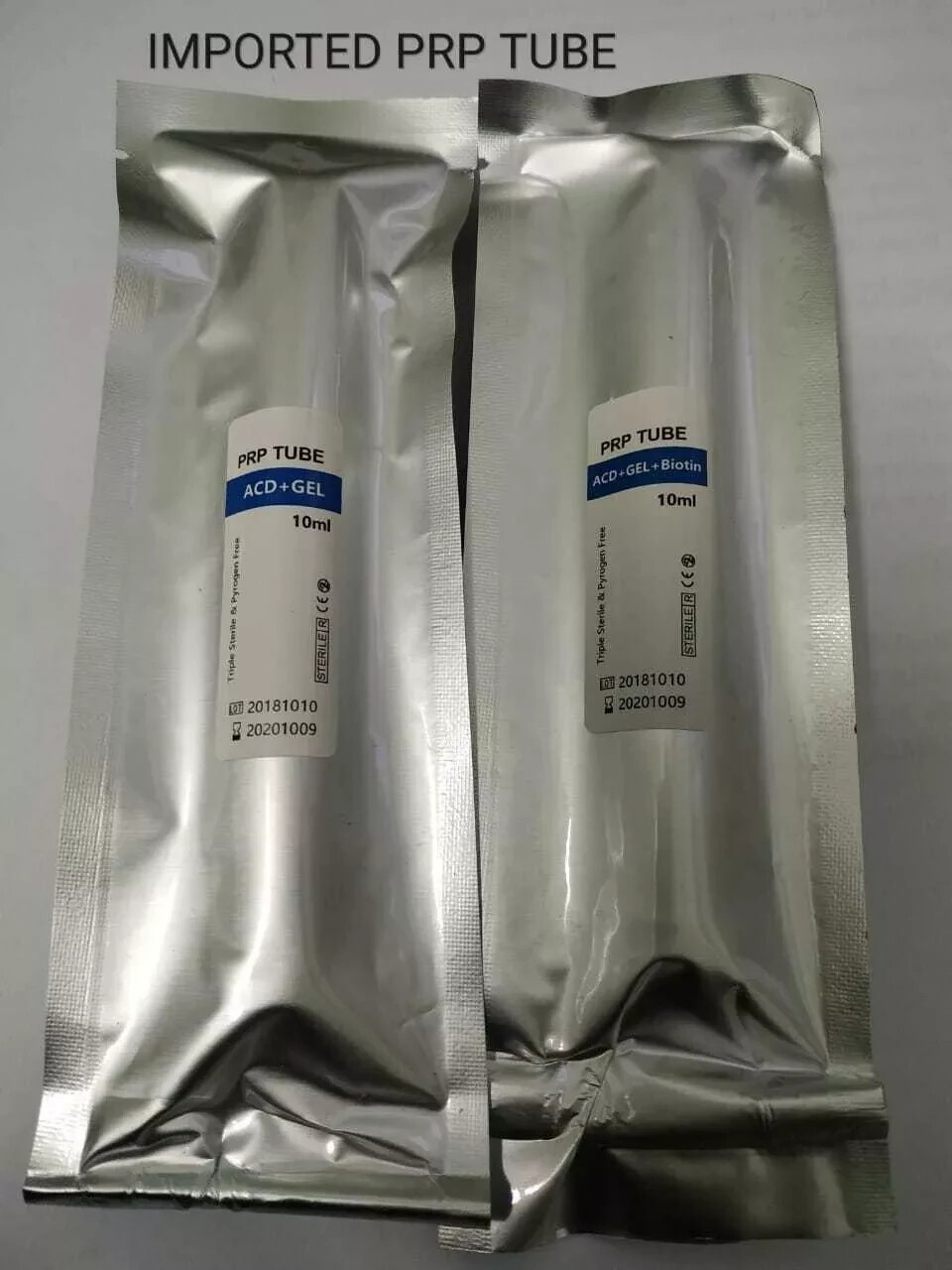 10 Tubes PRP Tubes ACD Solution A and Gel 10 mL Expiry November 2026