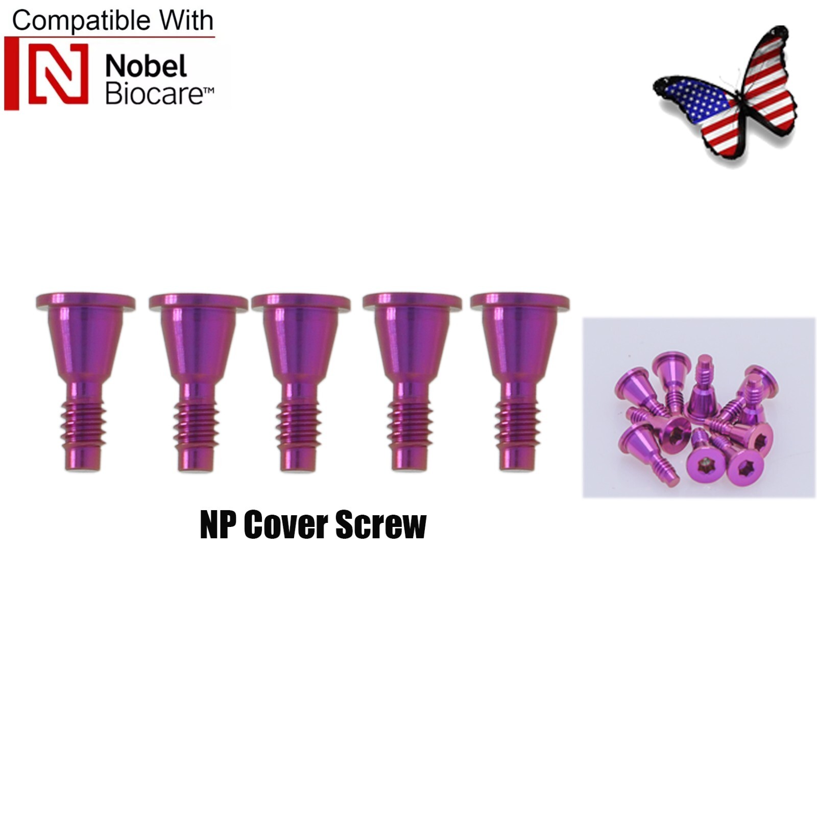 US Dental Fits Hiossen Nobel Cover Screw Cap R/M NP/RP for Oss Healing Abutment