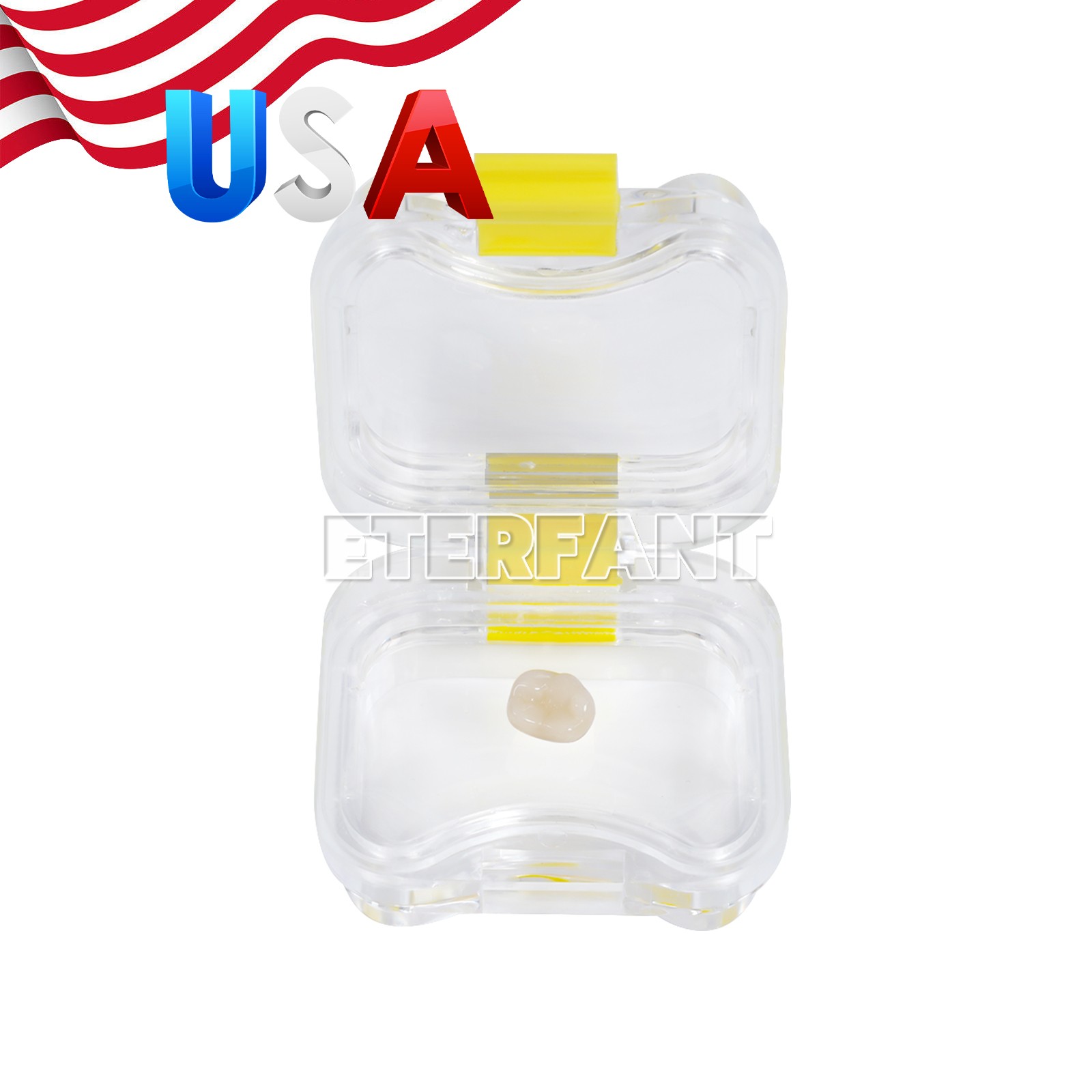 100pcs Dental Crown and Bridge Pillow Box with Membrane Storage Display Box