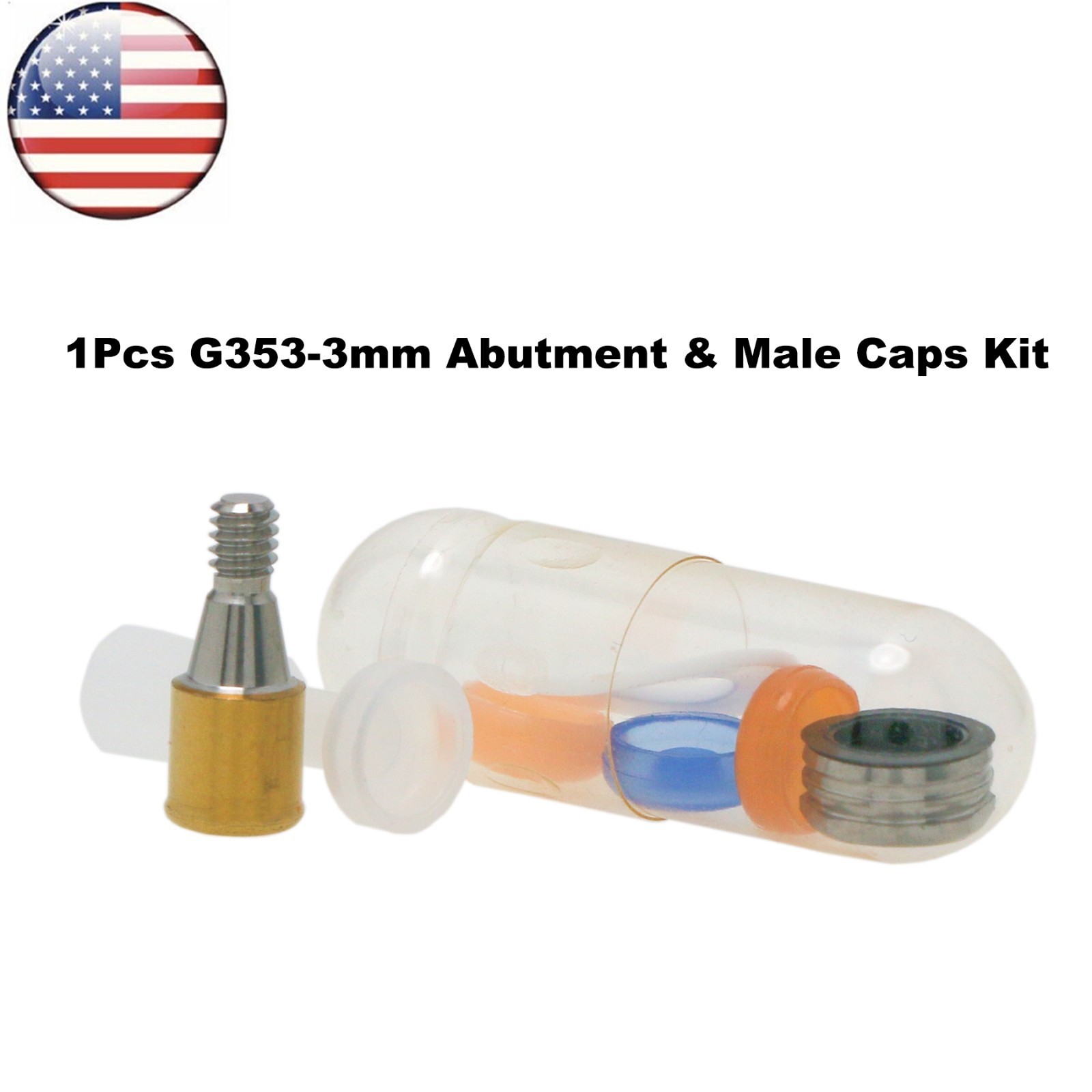 US Dental Locator Attachment Mini Abutment fit Hiossen Osstem ET Implant System