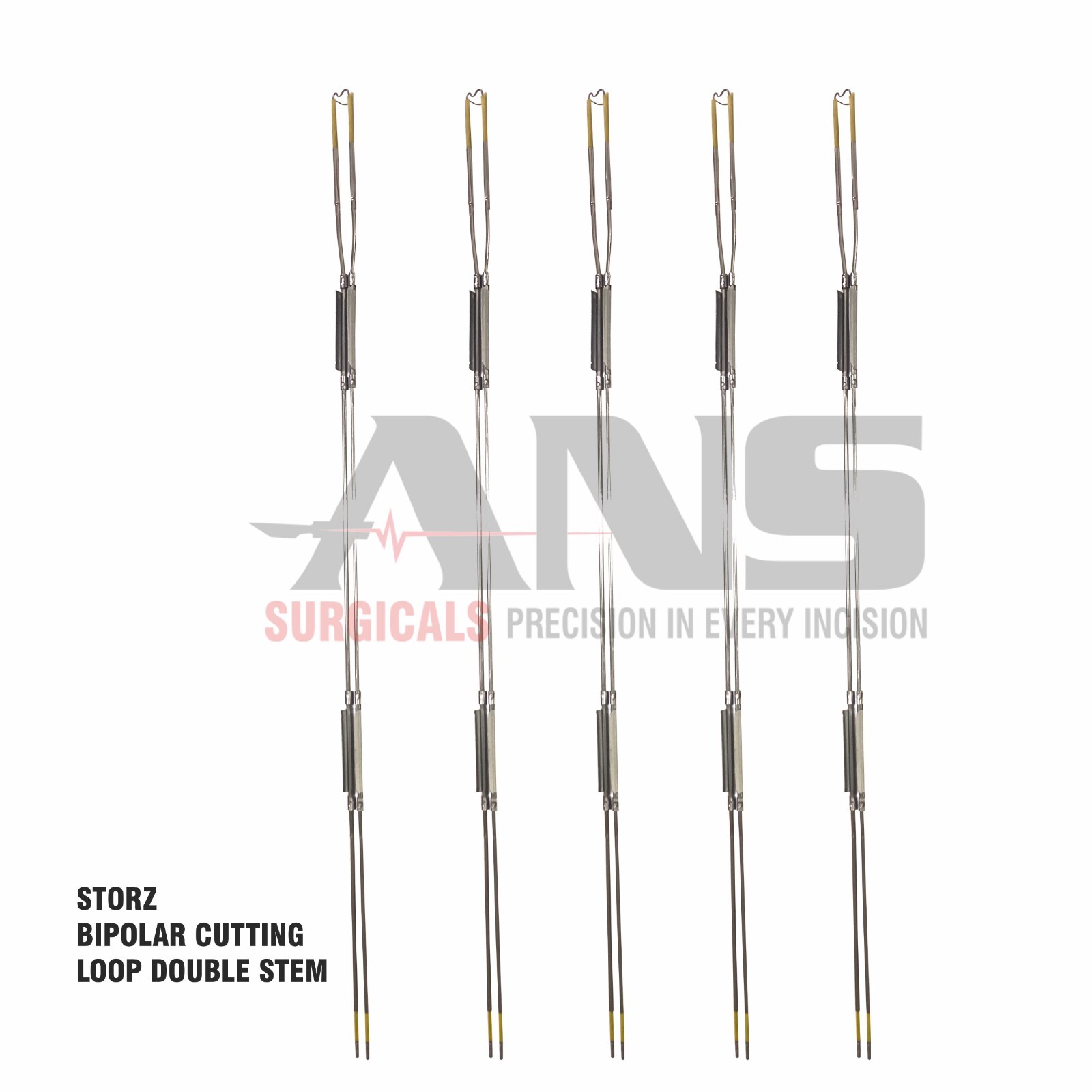 ANS Bipolar Cutting Loop Double Stem Pack of 5