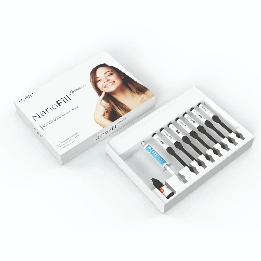 Waldent NanoFill Light Cure Radiopaque Zirconium Composite Kit 7 Syr 4g