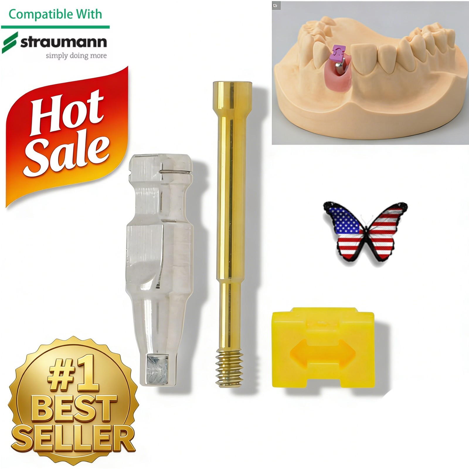 US Dental Impression Coping Scanbody Analog Fits Straumann ITI NC RC Open Closed