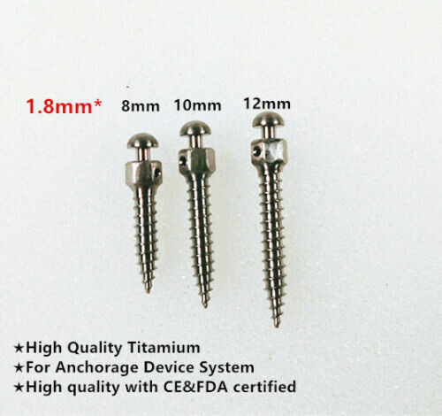 Dental Orthodontic Mini Screw Micro Implants Achor Screws Titanium Alloy