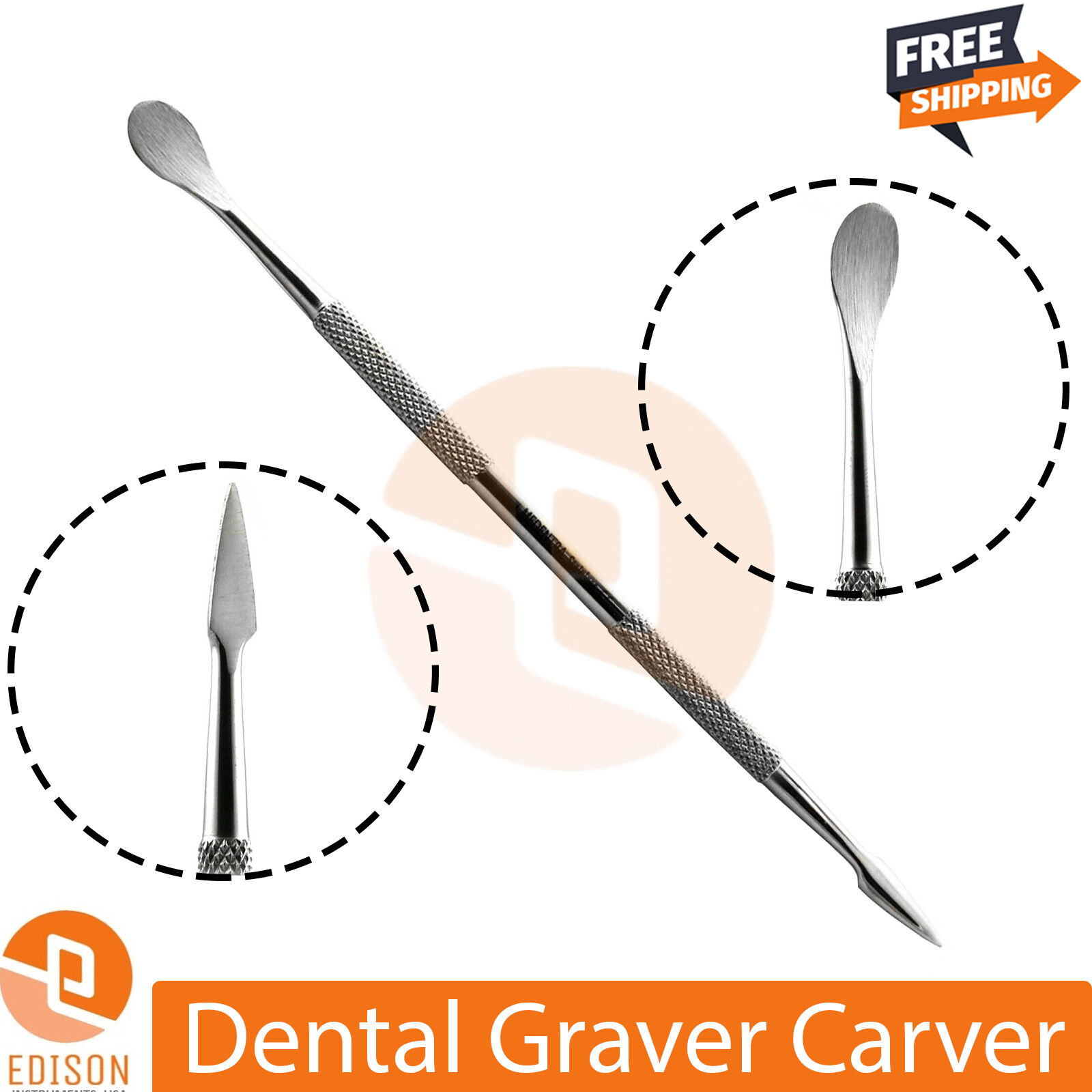 Set Of 4 Dental Waxing Carver Mixing Porcelain Instruments Laboratory Spatula