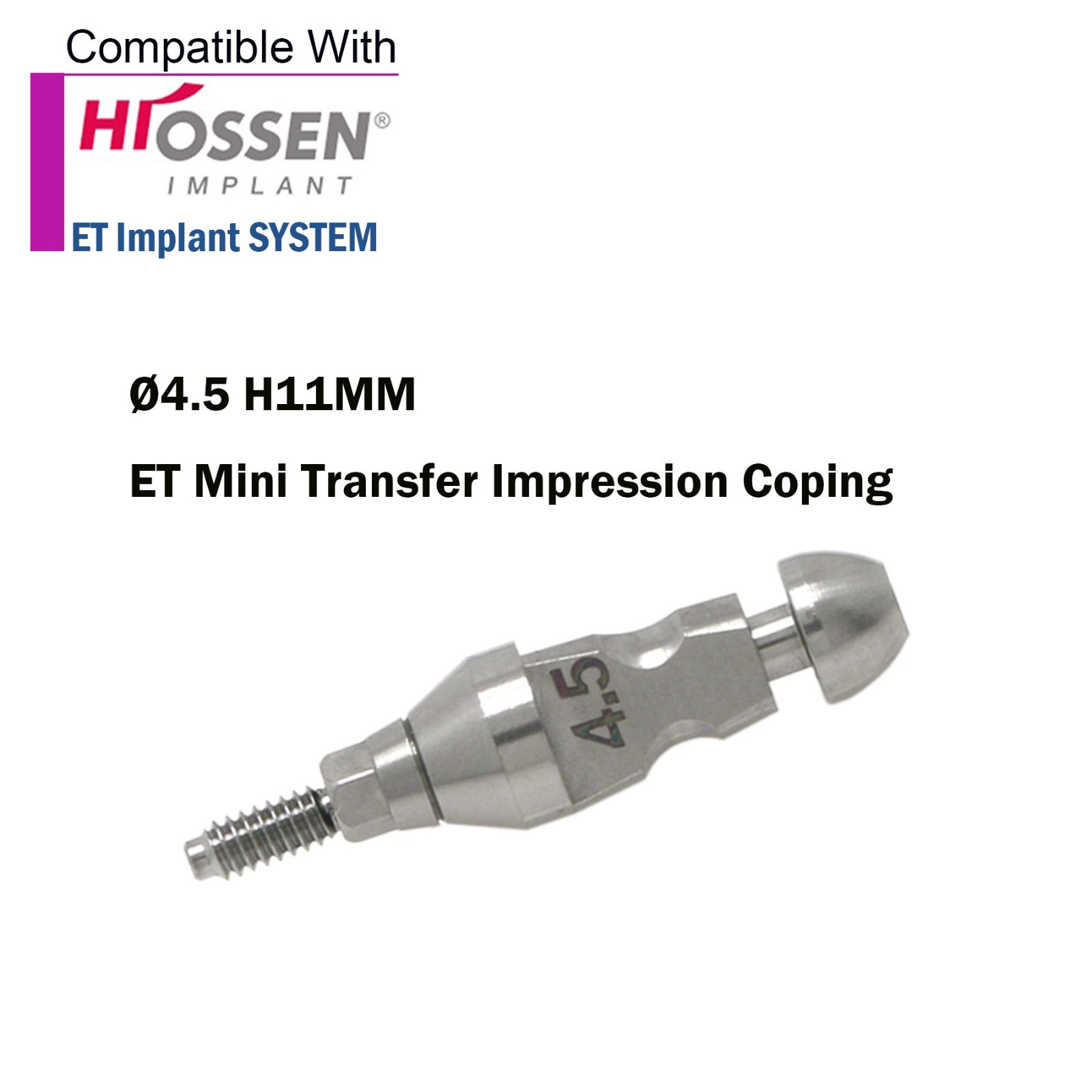 US Dental Hiossen Osstem M/R Transfer lmpression Coping Open/Closed Tray Analog