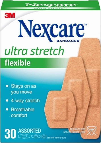 3M – 7100195693 – Nexcare Ultra Stretch Bandages Assorted 576-30PB (1EA)