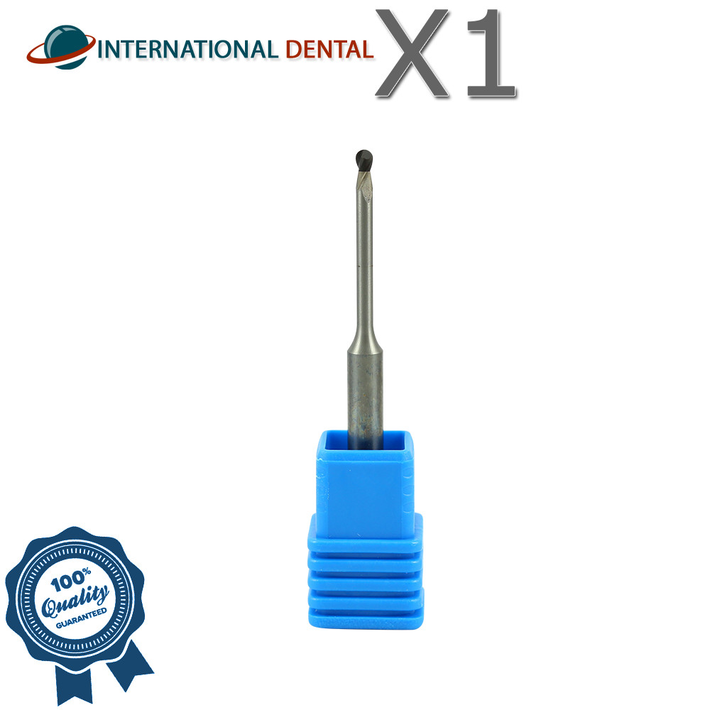 Dental Telcon PCD Ball Endmill Drill For Roland Ø2.0mm X 4.0mm Low-Vibration