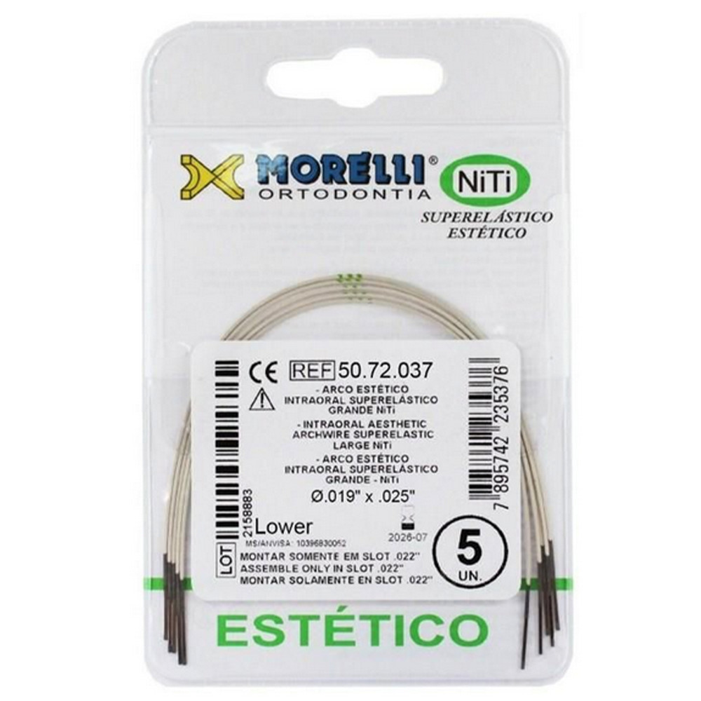 1pcs Dental Morelli NiTi Aesthetic SuperElastic Archwire Rectangular Jaw
