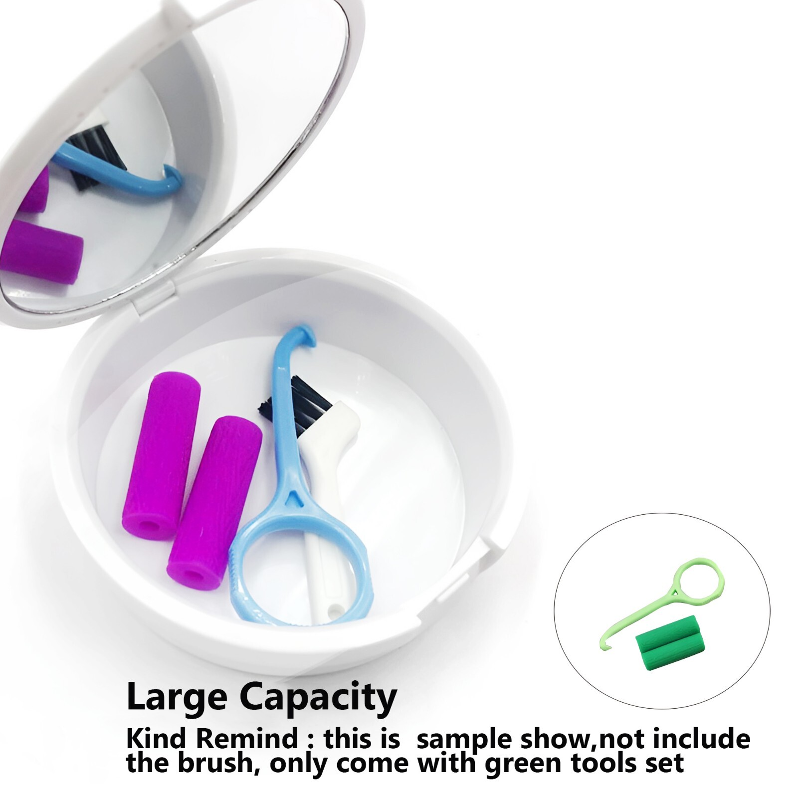10pcs Denture Case Retainer Storage Aligner Box with Orthodonic Remover Chewies