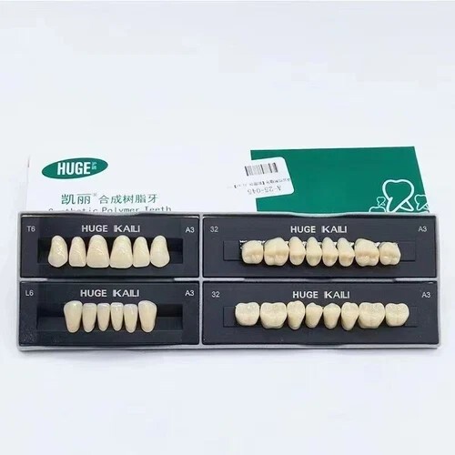 Dental Synthetic Polymer Teeth Resin False Teeth Denture Replacement 28/P