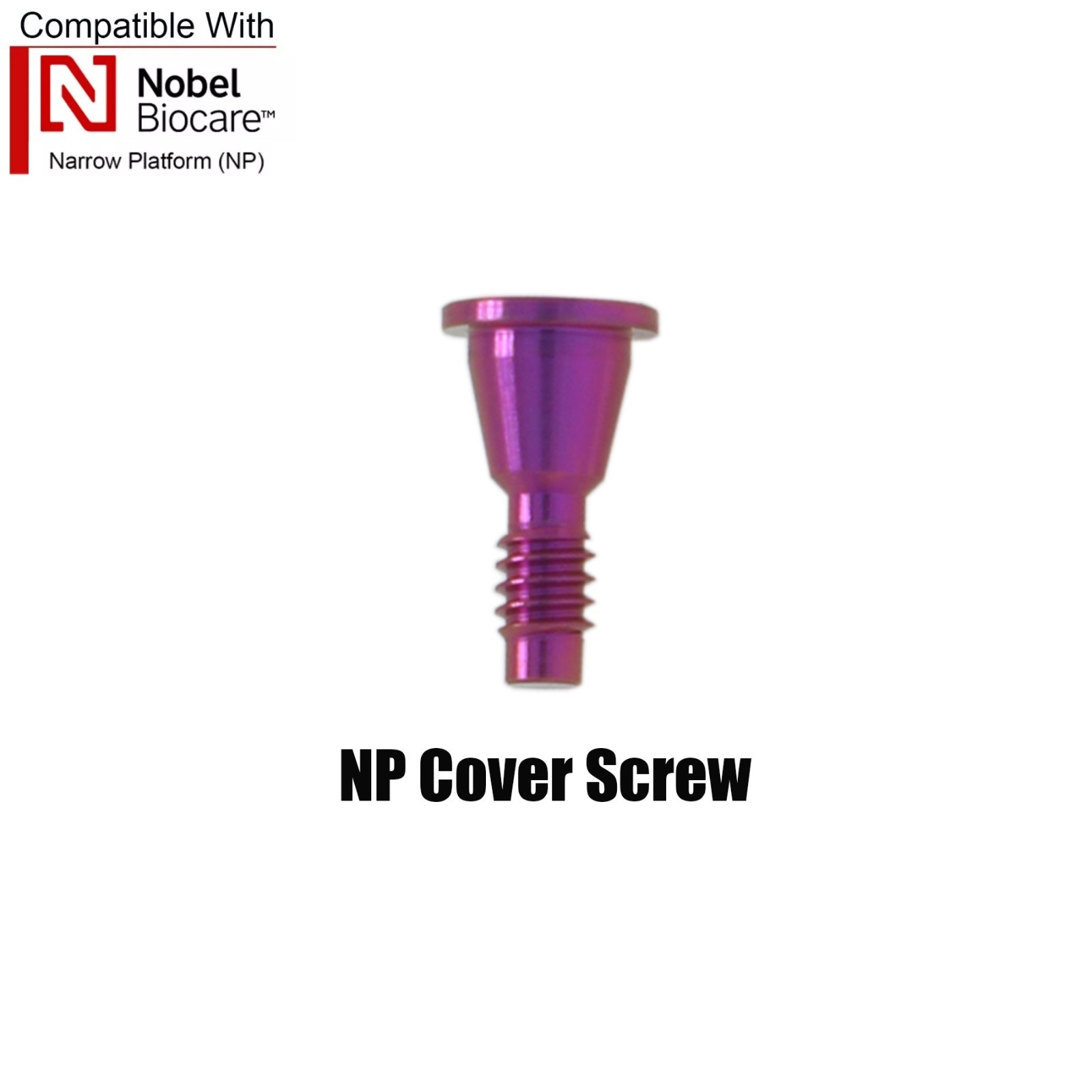 NobelActive Dental Healing Abutment Cap Fit Nobel Biocare Height 3/5/7mm RP NP