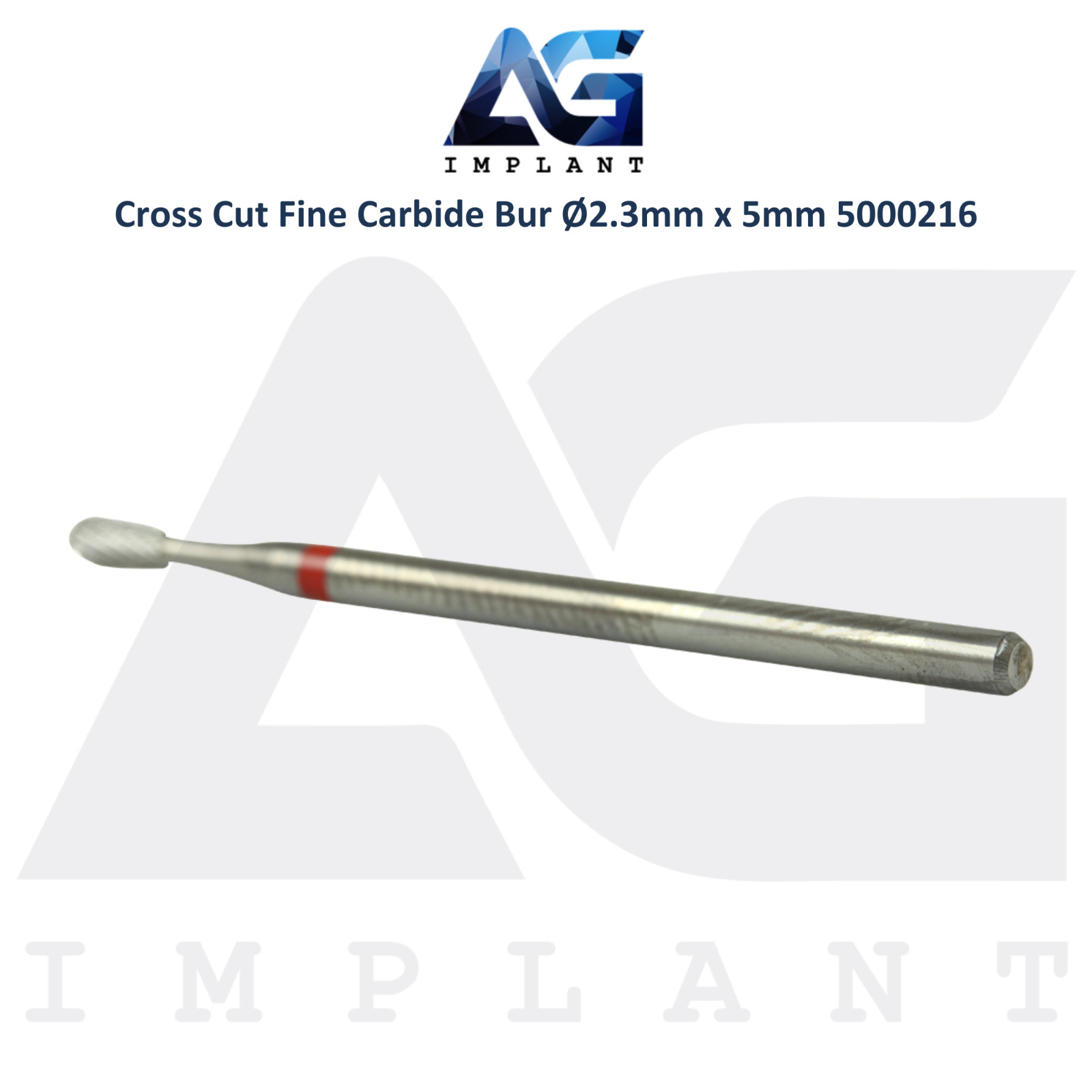 Dental Cross Cut 5000216 Fine Carbide Bur Ø2.3mm x 5mm Lab Supplies