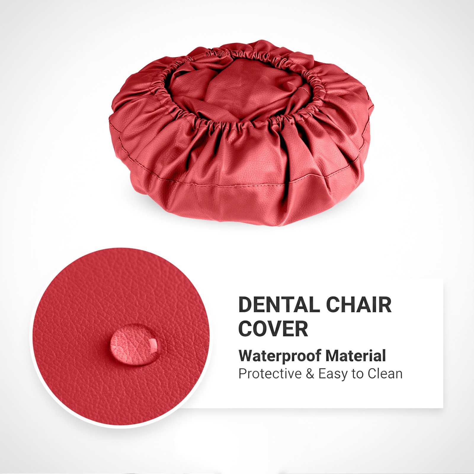 4Pcs/Set Elastic Dental Chair Protective Sleeves Dentist Chair Seat Covers PU