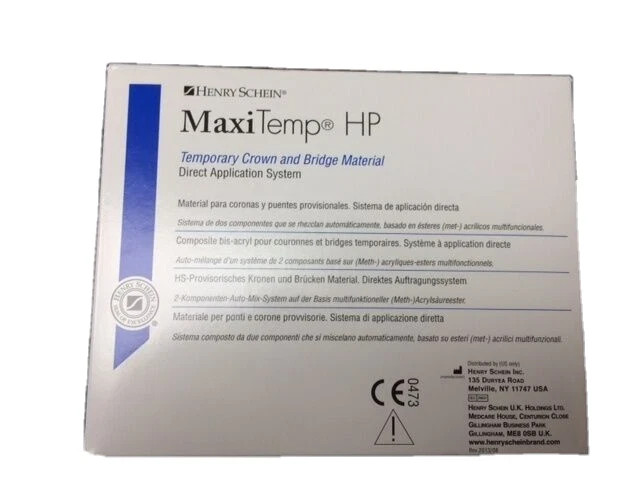 Temporary Crown and Bridge Material Cartridge MaxiTemp A1 50mL + free short Tips