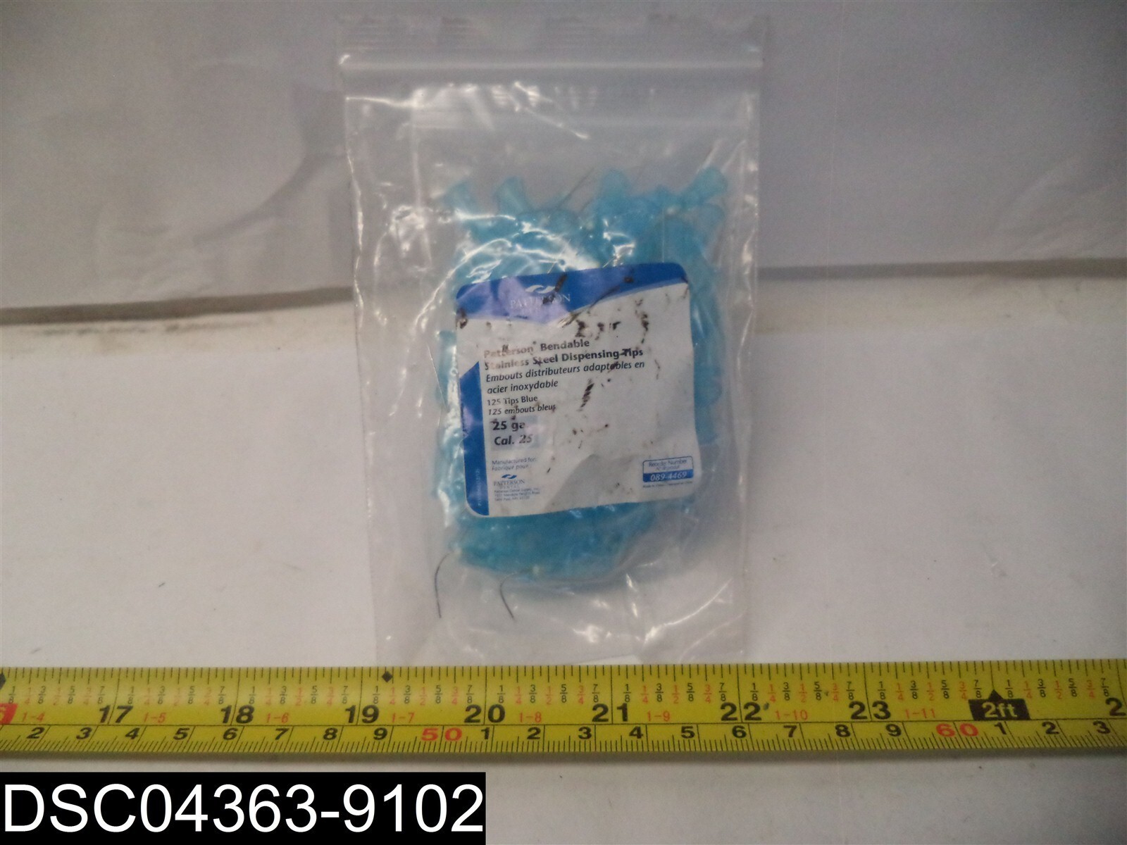 QTY=125: 089-4469: Patterson 25 GA. Bendable Stainless Steel Dispensing Tips