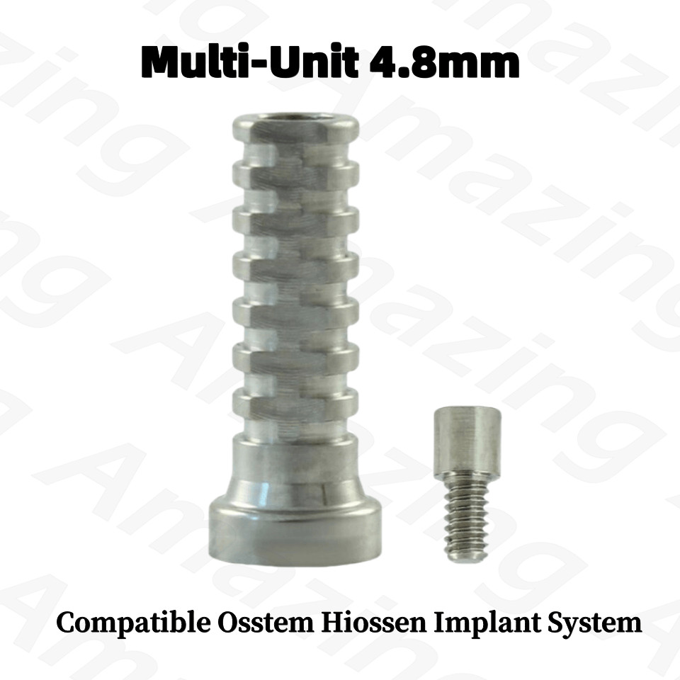 Titanium Temporary Cylinder Ti MU Sleeve Multi Unit 4.8mm Abutment Fit With Oss