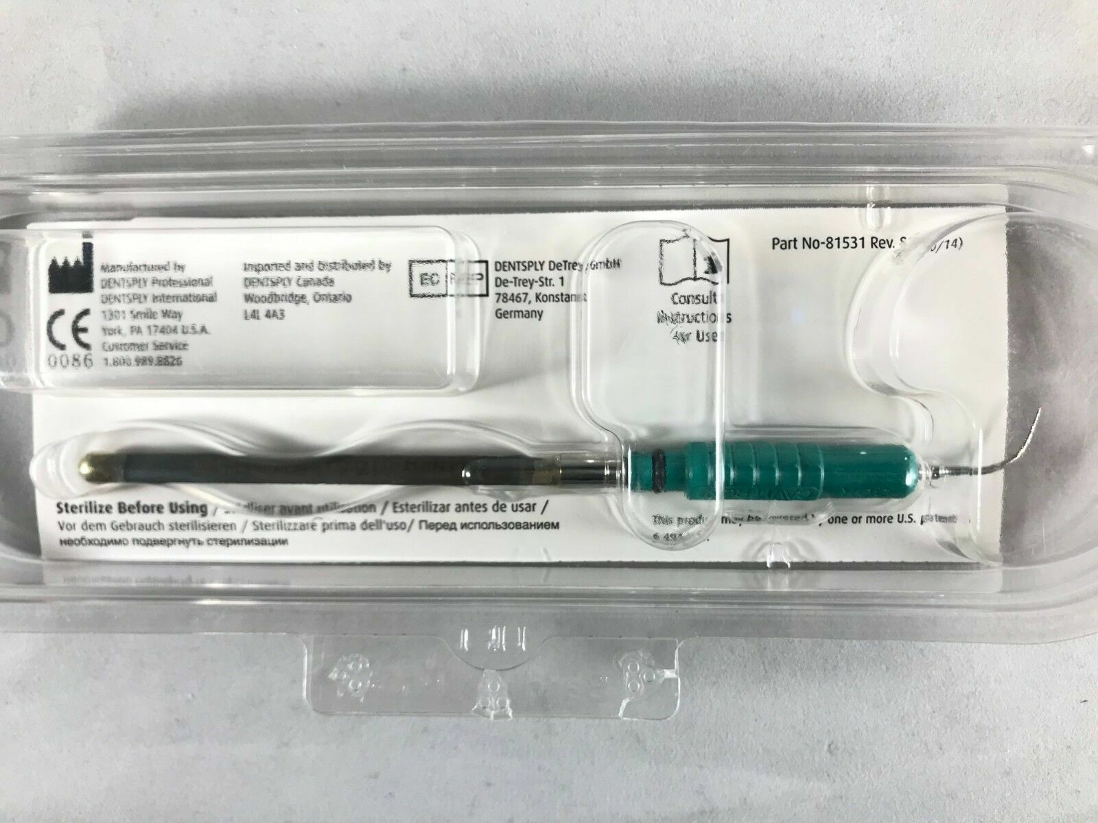 DENTSPLY Focus Spray Cavitron Insert Tip SLIMLINE 30K FSI-SLI-10S Dental #80395