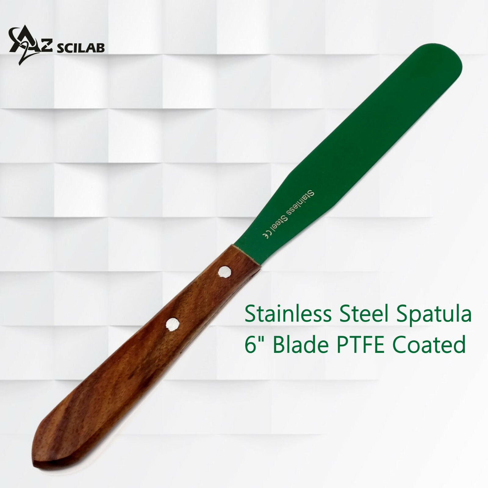 6” PTFE Coated Non-stick Blades, Lab Spatula Ergonomic Handle,Laboratory Tools
