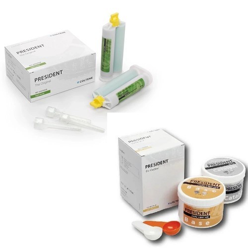 Coltene President Putty (2 X 300 ML ) and Light Body (2 X 50 ml ) and Kit