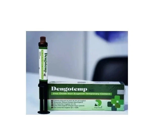 4 x Dental DENGOTEMP Luting Cement 9gm Syr NE Zinc Oxide Non Eugenol Temporary F