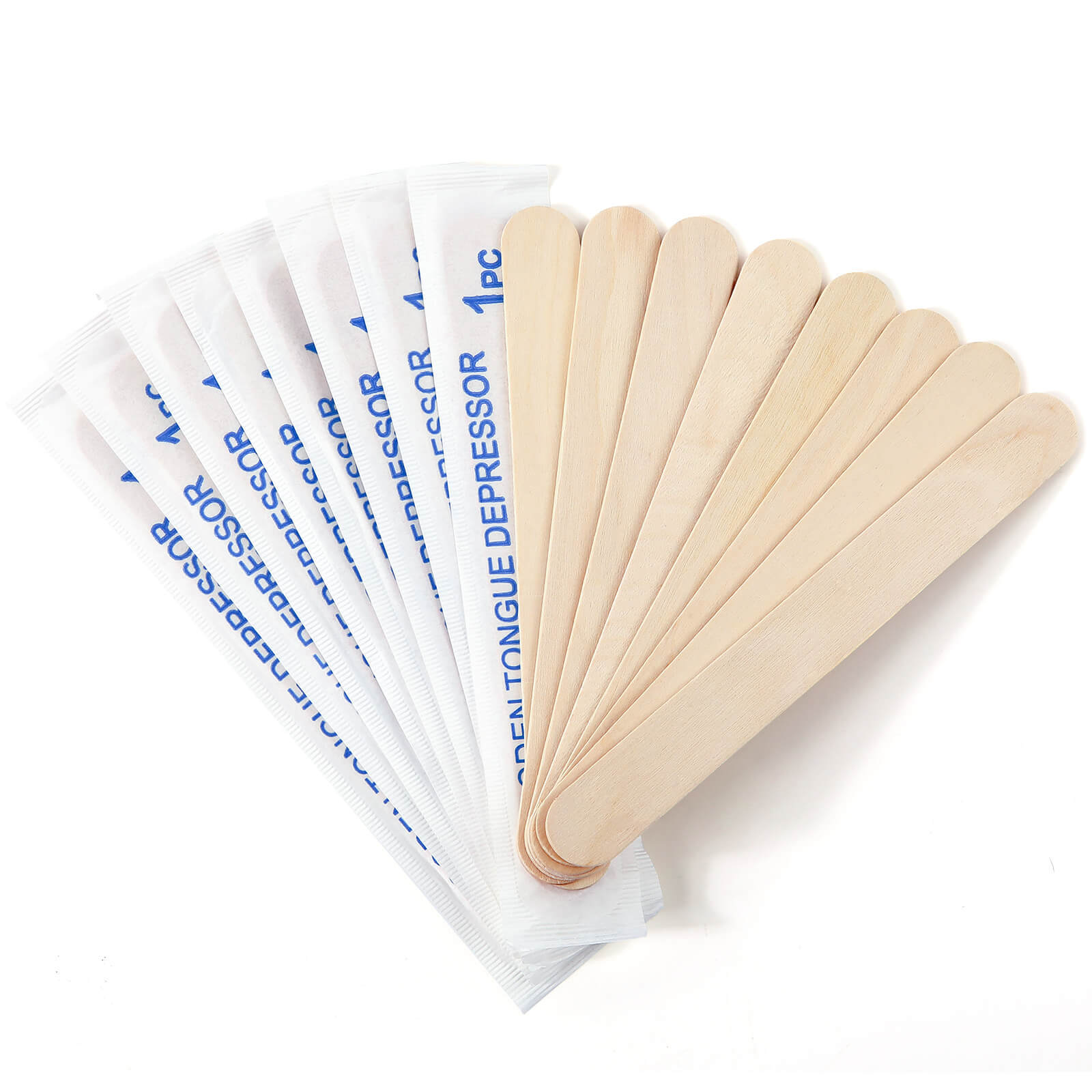 JMU Sterile Wooden Tongue Depressors 6” Senior Craft Tattoo Sticks 100-5000pcs