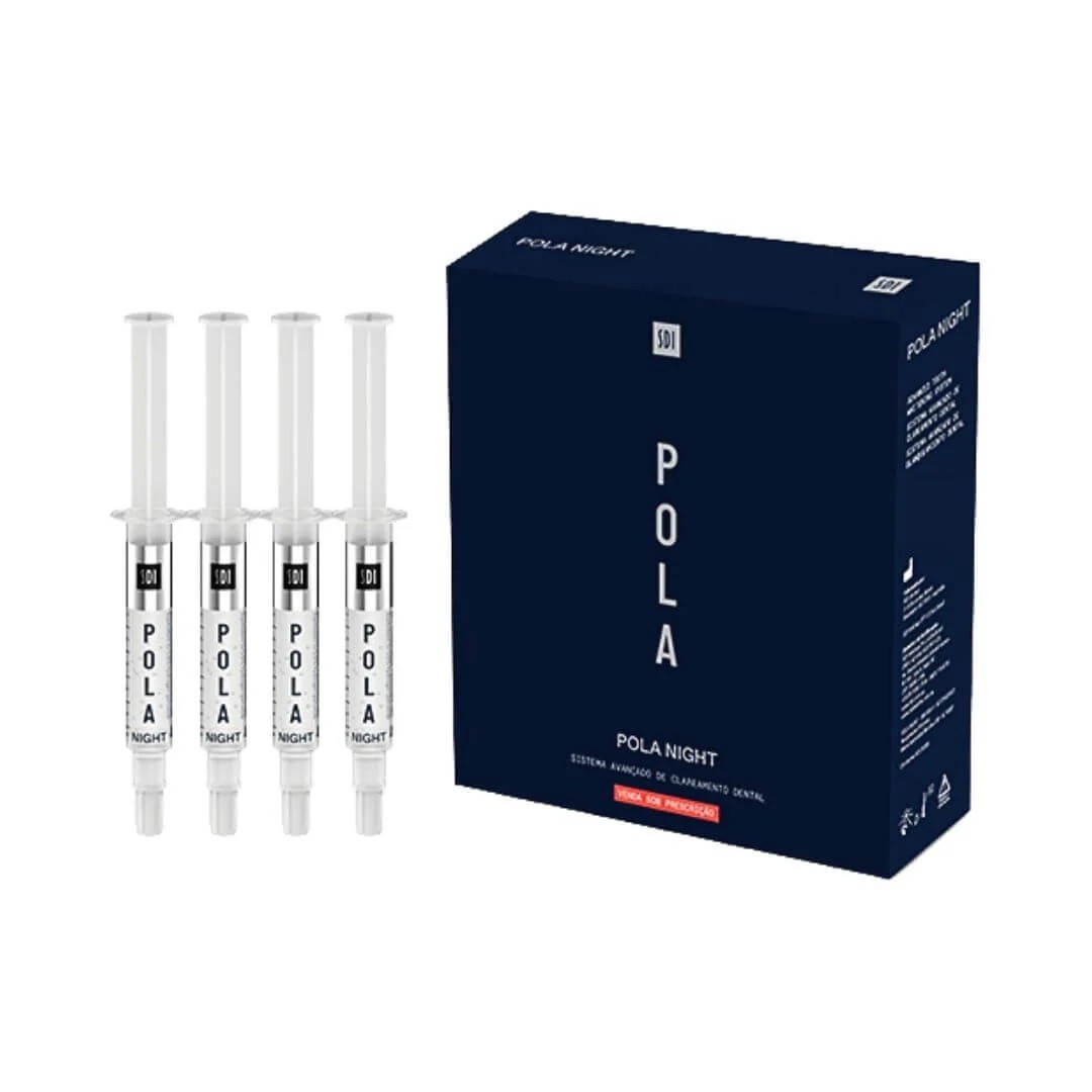 SDI Pola Night Kit 22% Dental Tooth Whitening Bleach Kit of 4 x 3gm Syringes