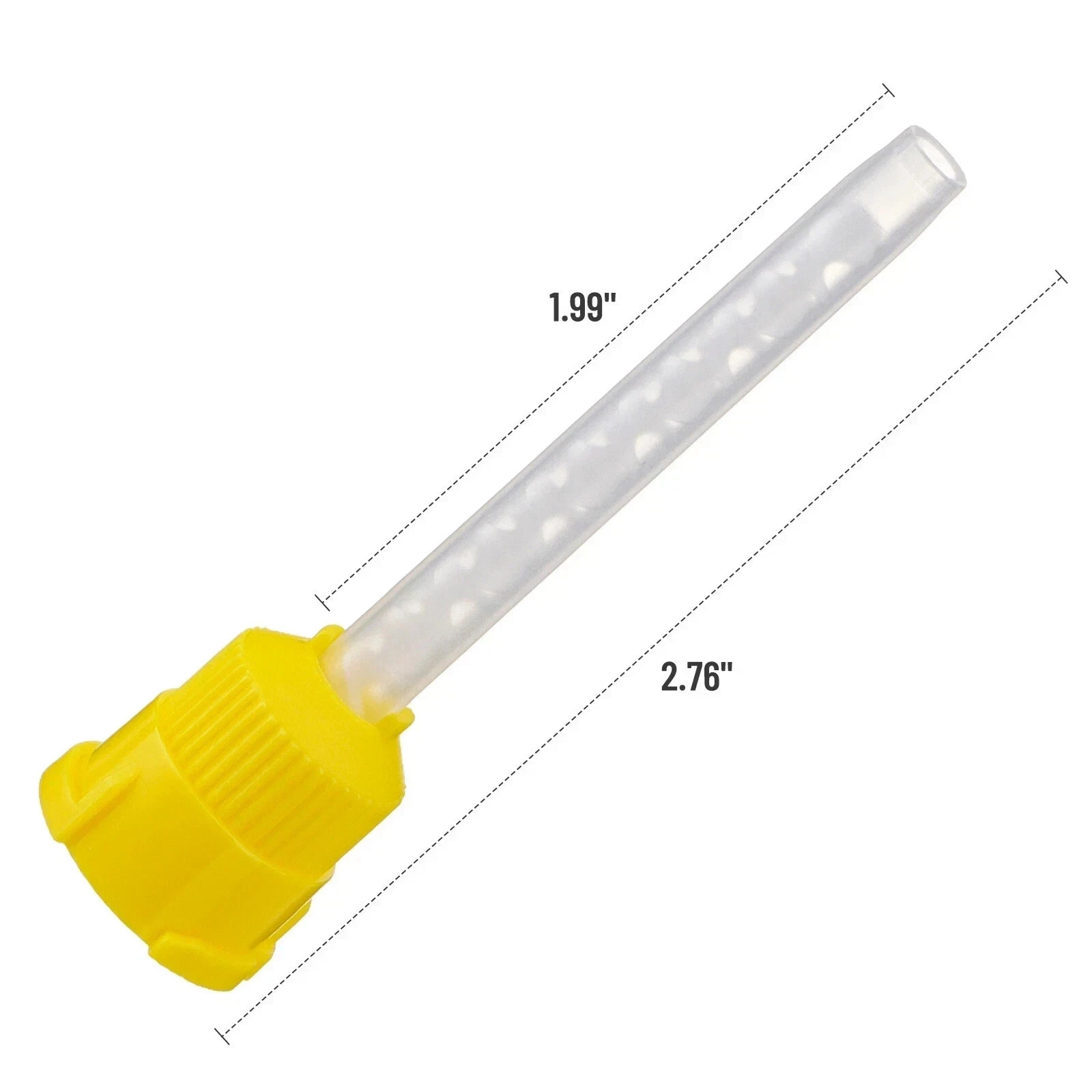 100PCS Dental Impression Material Crown Mixer Nozzle Disposable Mixing Tips US
