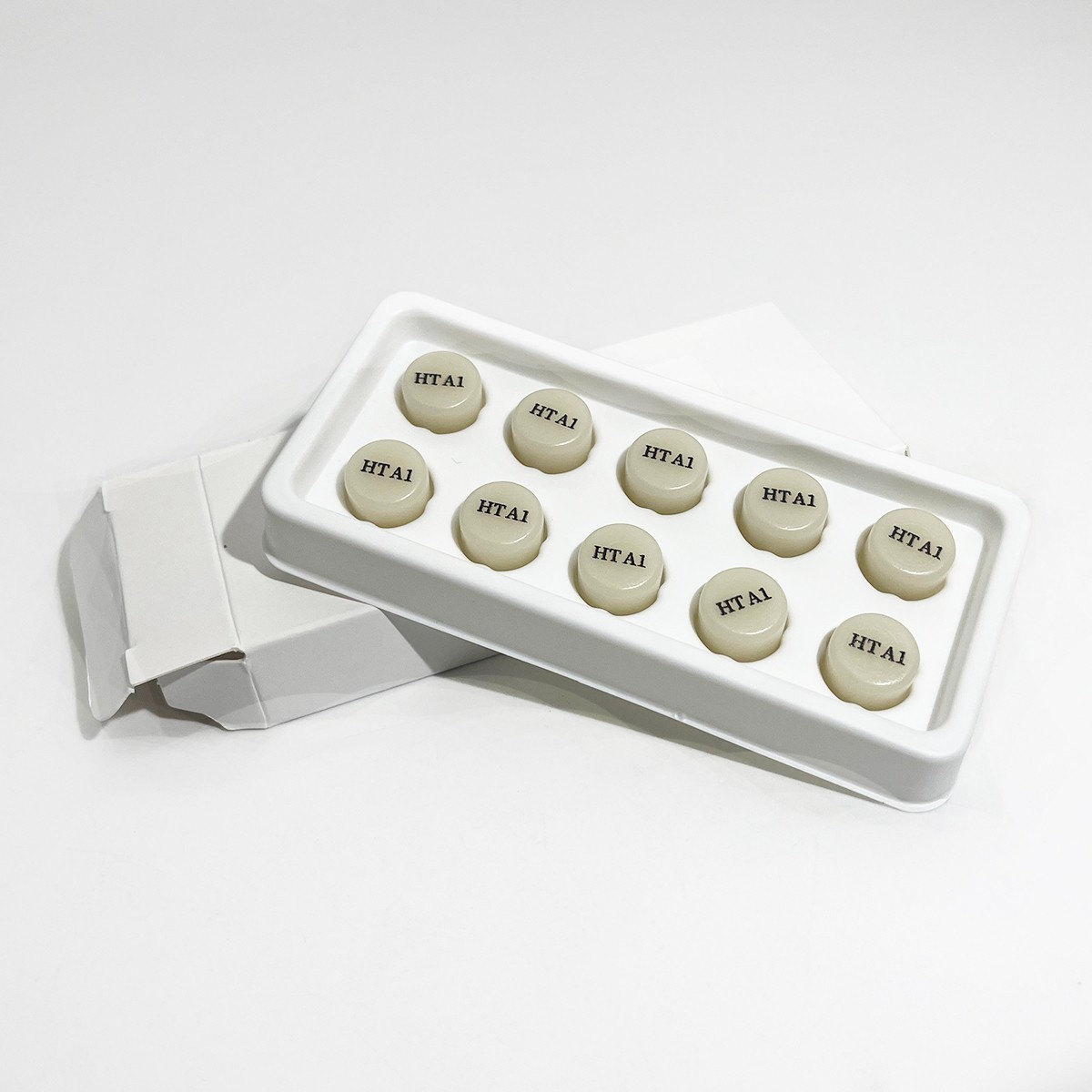 Dental Lab Emax Press Ingots Glass Ceramics Block Glass Material HT/LT 10Pcs/Box