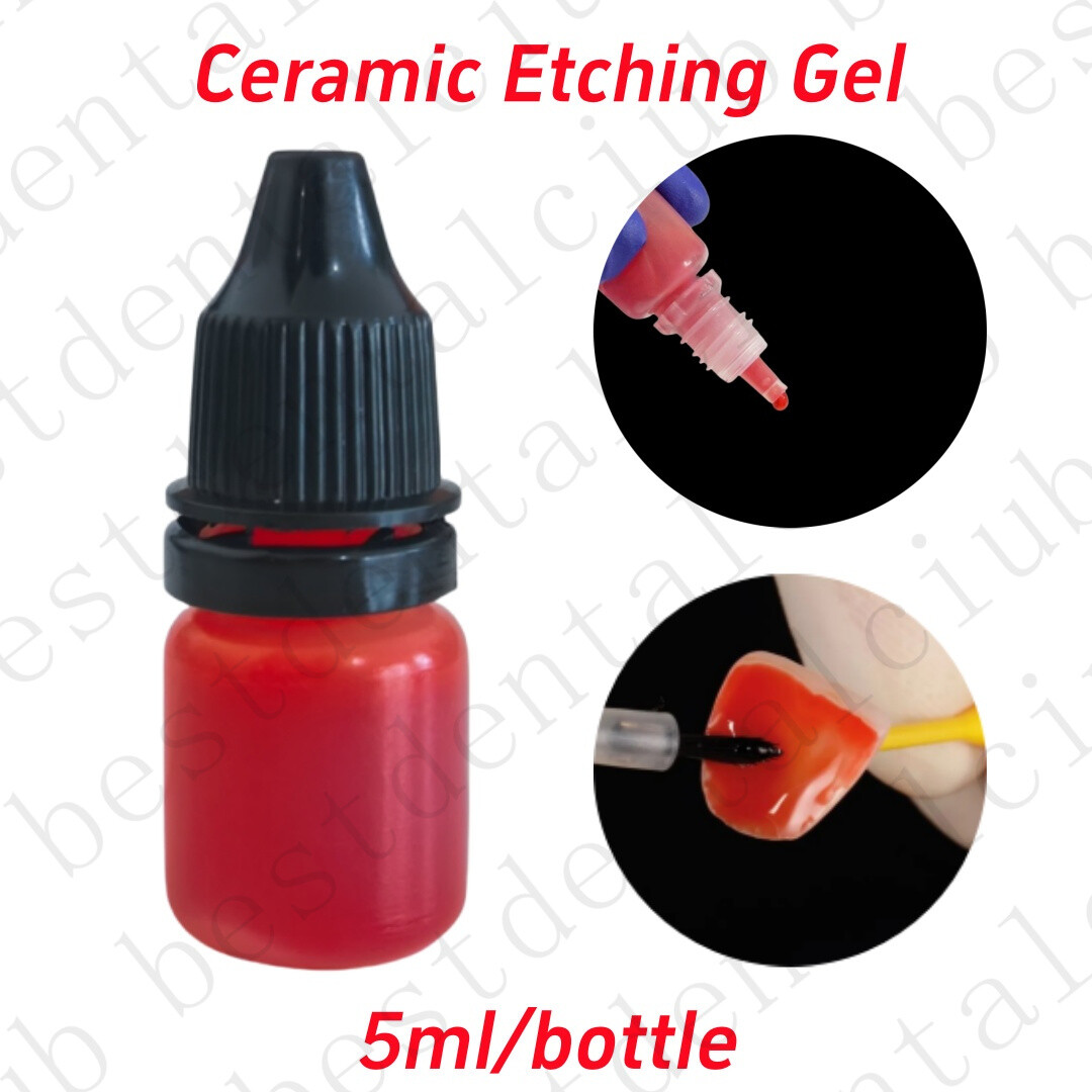 Ceramic Dental Etching Gel 5ML Enhances Hydrofluoric Acid Effectively Etches