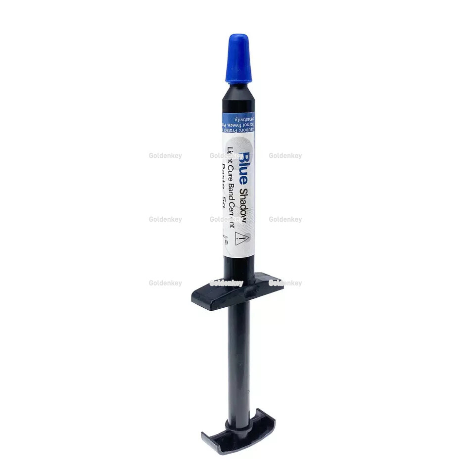 Dental Blue Glue Orthodontic Adhesive Light Cure Band Cement Shade Blue Glue Kit