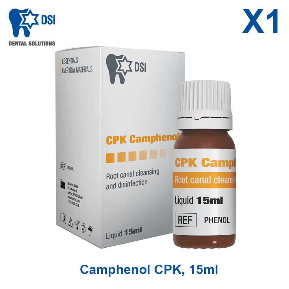 DSI Dental Camphenol CPK Camphor Phenol 0.5oz 15ml RT Canal Disinfection