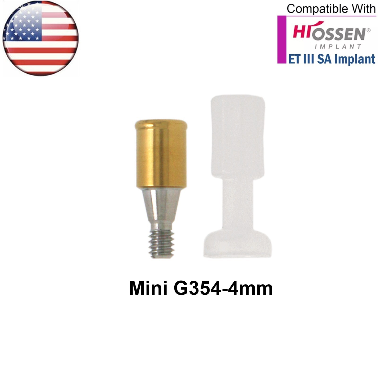 US Dental Locator Attachment Mini Abutment fit Hiossen Osstem ET Implant System