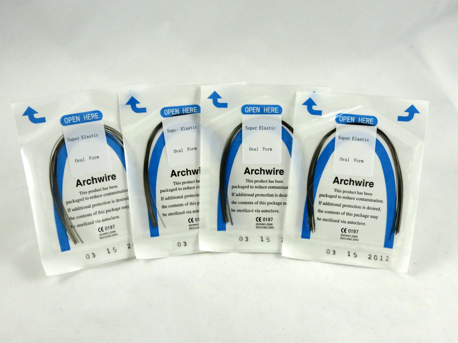 Dental Orthodontic Elastic Ovoid Arch Wire .012″ Upper Kit /40 Pcs CREATIVE