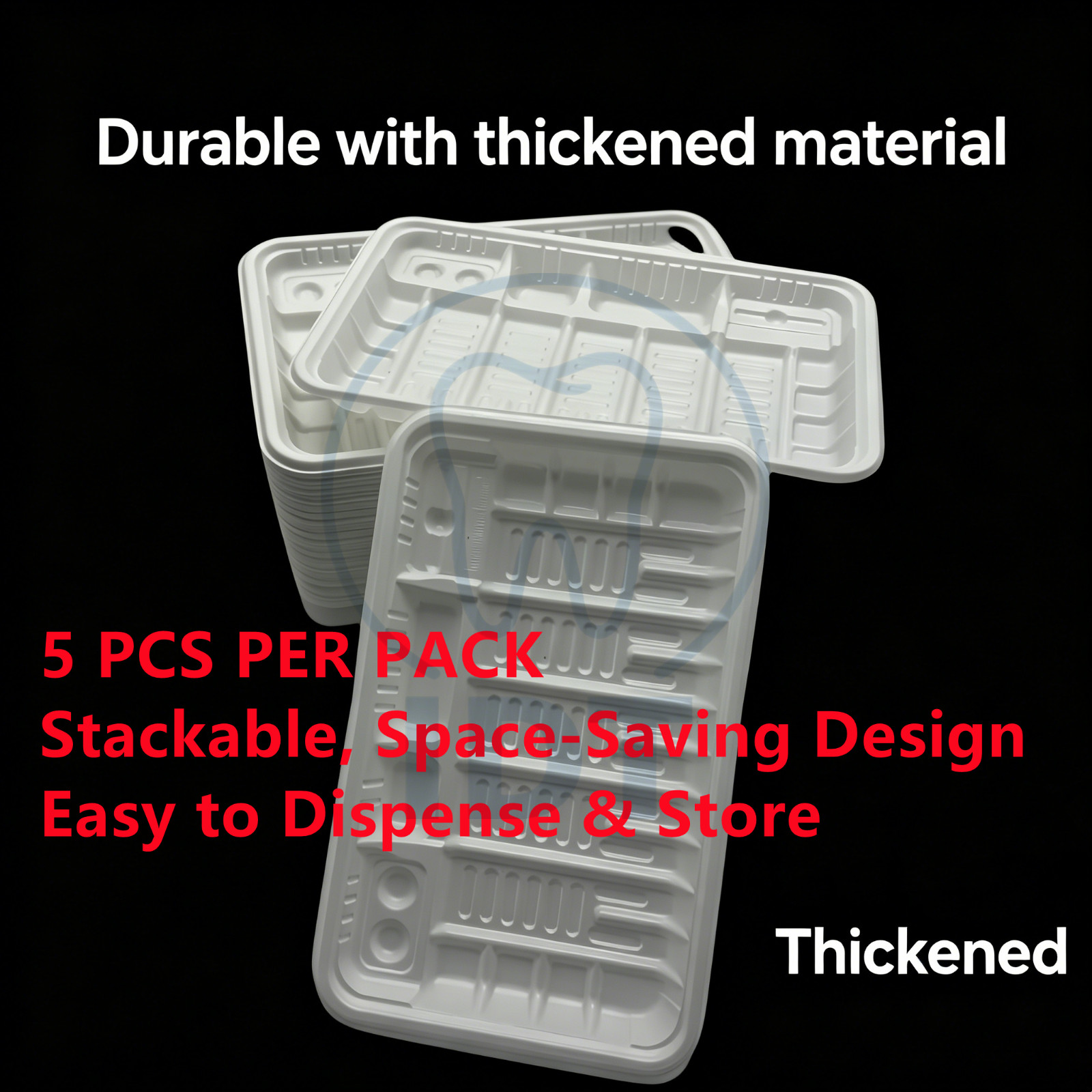 Disposable Dental Instrument Tray 50 Pcs, Clinic Lab Organization