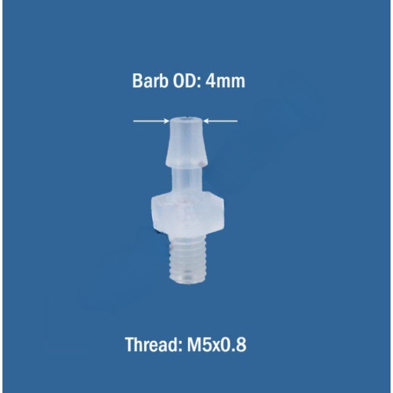 Inch In Plastic Metric Male Thread to Hose Barb Fitting Connector Tube Adapter