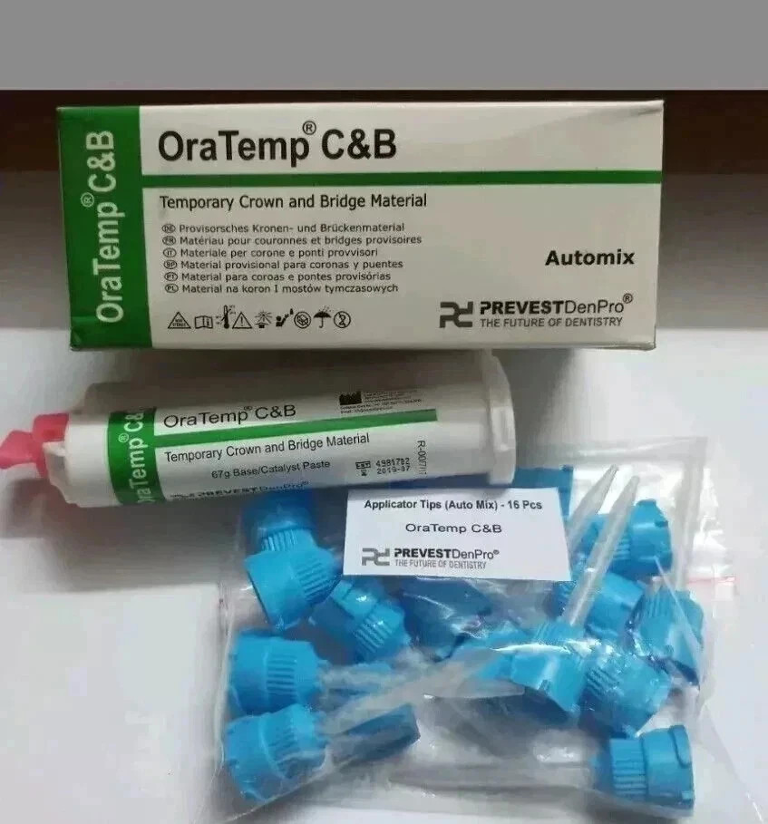 PREVEST ORATEMP C&B – 67gm TEMPORARY CROWN & BRIDGE MATERIAL – AUTOMIX